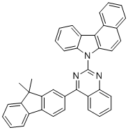 CAS 登录号：1416566-76-1, 7-[4-(9,9-二甲基芴-2-基)喹唑啉-2-基]苯并[c]咔唑