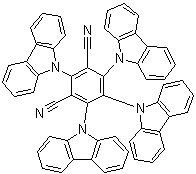 structure of CAS# 1416881-52-1, 2,4,5,6-Tetra(9H-carbazol-9-yl)isophthalonitrile