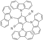 structure of CAS# 1416881-53-2, 2,3,5,6-Tetra-9H-carbazol-9-yl-1,4-benzenedicarbonitrile