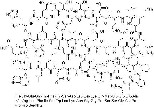 structure of CAS# 141758-74-9, Exendin-4