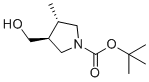 structure of CAS# 1417789-75-3, tert-Butyl (3S,4S)-3-(hydroxymethyl)-4-methyl-pyrrolidine-1-carboxylate