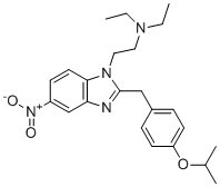 CAS # 14188-81-9, Isotonitazene, N,N-diethyl-2-[5-nitro-2-[(4-propan-2-yloxyphenyl)methyl]benzimidazol-1-yl]ethanamine