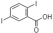structure of CAS# 14192-12-2, 2,5-Diiodobenzoic acid