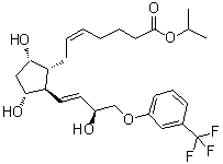 CAS # 1420791-14-5, 15beta-Travoprost, (5Z)-7-[(1R,2R,3R,5S)-3,5-Dihydroxy-2-[(1E,3S)-3-hydroxy-4-[3-(trifluoromethyl)phenoxy]-1-buten-1-yl]cyclopentyl]-5-heptenoic acid 1-methylethyl ester