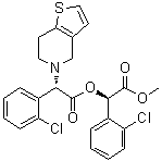 CAS # 1421283-60-4, (alphaS)-alpha-(2-Chlorophenyl)-6,7-dihydro-thieno[3,2-c]pyridine-5(4H)-acetic acid (1R)-1-(2-chlorophenyl)-2-methoxy-2-oxoethyl ester