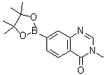 structure of CAS# 1421341-05-0, 3-Methyl-7-(4,4,5,5-tetramethyl-1,3,2-dioxaborolan-2-yl)-4(3H)-quinazolinone