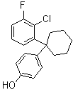 CAS # 1421854-20-7, 4-[1-(2-Chloro-3-fluorophenyl)cyclohexyl]phenol, AC 623