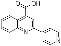 structure of CAS# 14228-23-0, 2-(4-吡啶基)-4-喹啉羧酸