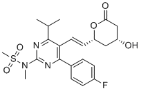structure of CAS# 1422954-11-7, 罗舒伐他汀(3R,5R)-内酯