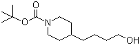structure of CAS# 142355-83-7, 4-(4-羟基丁基)哌啶-1-甲酸叔丁酯