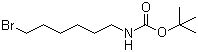 structure of CAS# 142356-33-0, 6-(Boc-amino)hexyl bromide