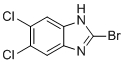 structure of CAS# 142356-40-9, 2-bromo-5,6-dichloro-1H-benzimidazole