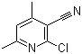 structure of CAS# 14237-71-9, 2-Chloro-3-cyano-4,6-dimethylpyridine