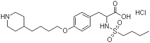 structure of CAS# 142373-60-2, 盐酸替罗非班