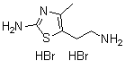 structure of CAS# 142457-00-9, 2-氨基-4-甲基-5-噻唑乙胺二氢溴酸盐