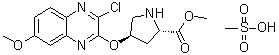 CAS # 1425038-20-5, (4R)-4-[(3-Chloro-7-methoxy-2-quinoxalinyl)oxy]-L-proline methyl ester methanesulfonate