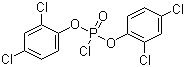 CAS 登录号：14254-41-2, 氯代磷酸双(2,4-二氯苯基)酯