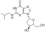 structure of CAS# 142554-22-1, N2-Isobutyl-2'-deoxyguanosine