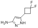 structure of CAS# 1425931-95-8, 5-(3,3-二氟环丁基)-1H-吡唑-3-胺