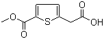structure of CAS# 142667-06-9, 2-[5-(Methoxycarbonyl)thiophen-2-yl]acetic acid