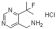 structure of CAS# 1427195-20-7, 4-(1-氟-1-甲基乙基)-5-嘧啶甲胺盐酸盐