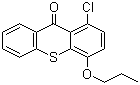 structure of CAS# 142770-42-1, 1-氯-4-丙氧基硫杂蒽-9-酮