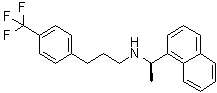 CAS 登录号：1428185-71-0, (alphaR)-alpha-甲基-N-[3-[4-(三氟甲基)苯基]丙基]-1-萘甲胺