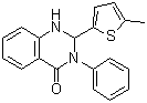 structure of CAS# 1429192-00-6, 2,3-二氢-2-(5-甲基-2-噻吩基)-3-苯基-4(1H)-喹唑啉酮