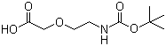 structure of CAS# 142929-49-5, Boc-5-Amino-3-oxapentanoic acid