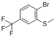 CAS # 142994-07-8, 1-Bromo-2-methylsulfanyl-4-(trifluoromethyl)benzene
