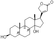 CAS # 143-62-4, Digitoxigenin, 3beta,14-Dihydroxy-5beta-card-20(22)-enolide, (+)-Digitoxigenin, Cerberigenin, Digitoxigenin, NSC 407806, delta20:22-3,14,21-Trihydroxynorcholenic acid lactone
