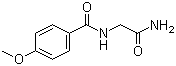 structure of CAS# 143153-70-2, N-(2-氨基-2-氧代乙基)-4-甲氧基苯甲酰胺