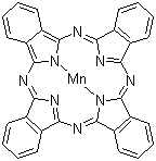 structure of CAS# 14325-24-7, 酞菁化锰(II)