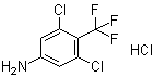 structure of CAS# 1432795-16-8, 3,5-二氯-4-(三氟甲基)苯胺盐酸盐