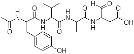 structure of CAS# 143313-51-3, 乙酰基-酪氨酰-缬氨酰-丙氨酰-天冬氨醛