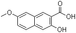 structure of CAS# 143355-56-0, 2-Hydroxy-6-methoxy-3-naphthoic acid