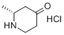structure of CAS# 1434126-97-2, (R)-2-甲基哌啶-4-酮盐酸盐