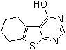 structure of CAS# 14346-24-8, 5,6,7,8-Tetrahydro-[1]benzothieno[2,3-d]pyrimidin-4-ol