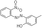 CAS # 1435-71-8, 4-Methyl-2-(2'-nitrophenyl)azophenol, 2-[(2-Nitrophenyl)azo]-p-cresol