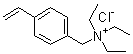 structure of CAS# 14350-43-7, Triethyl(4-vinylbenzyl)ammonium chloride