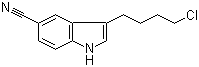 CAS # 143612-79-7, 3-(4-Chlorobutyl)indole-5-carbonitrile, 3-(4-chlorobutyl)-1H-indole-5-carbonitrile