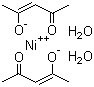structure of CAS# 14363-16-7, 乙酰丙酮镍二水合物