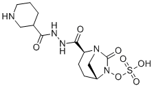 CAS # 1436862-19-9, Zidebactam Race, (1R,2S,5R)-7-oxo-2-(2-piperidine- 3-carbonyl)hydrazine-1-carbonyl) -1,6- diazabi cyclo[3.2.1]octan-6-yl hydrogen sulfate