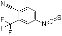 structure of CAS# 143782-23-4, 4-异硫氰基-2-(三氟甲基)苯腈