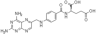 CAS # 143873-72-7, N-[4-[[(2,4-Diamino-6-pteridinyl)methyl]amino]benzoyl]-D-glutamic acid