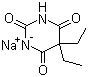 structure of CAS# 144-02-5, Barbitone sodium
