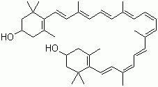 structure of CAS# 144-68-3, Zeaxanthin
