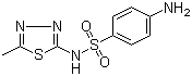 structure of CAS# 144-82-1, Sulfamethizole