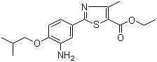 CAS # 144060-92-4, 2-[3-Amino-4-(2-methylpropoxy)phenyl]-4-methyl-5-thiazolecarboxylic acid ethyl ester
