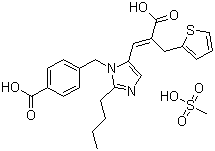 structure of CAS# 144143-96-4, Eprosartan mesylate